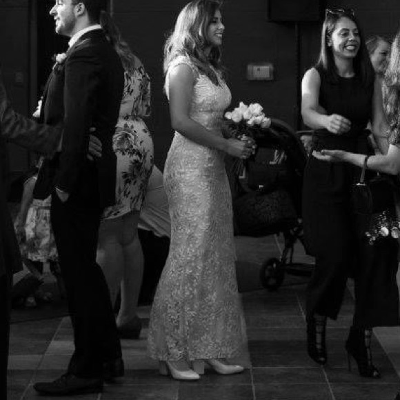 Ralph Lauren embroidered sheath gown - Picture 3 of 7